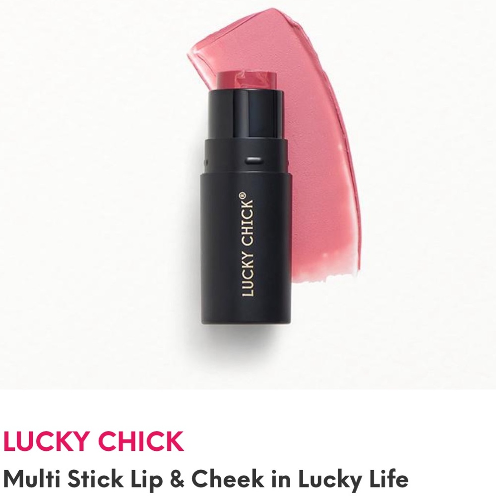 Lucky Chick Lip & Cheek Multi Stick in Lucky Life NIB